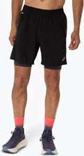 Zdjęcie Spodenki Do Biegania Męskie Asics Road 2N1 7In Performance Black/Graphite Grey - Łomianki
