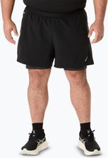Zdjęcie Spodenki Do Biegania Męskie Asics Road 2N1 5In Performance Black/Graphite Grey - Garwolin