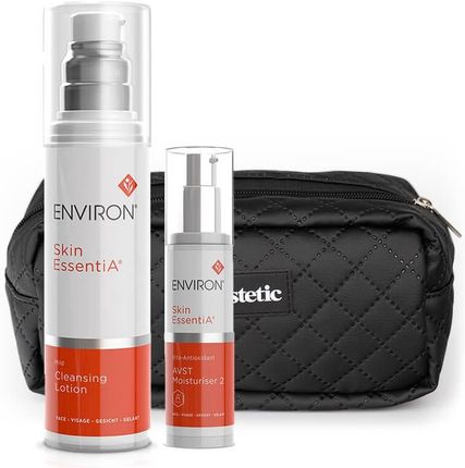Environ Mild Cleansing Lotion + Avst 2 + Kosmetyczka Topestetic Gratis Zestaw Lotion Zmywający 200 Ml + Krem 50 Ml + Kosmetyczka 1 Szt
