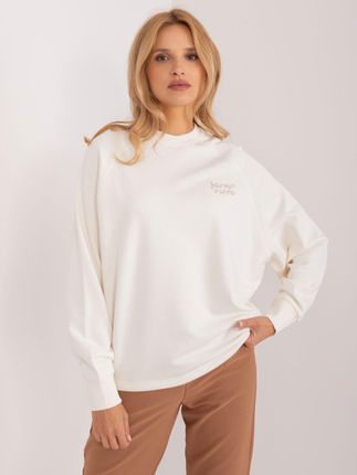 Kremowa bluza bez kaptura z napisem SUBLEVEL - zdjęcie 2