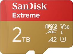 Sandisk Extreme Microsdxc 2 Tb Uhs-I/U3 A2 V30 (SDSQXAV2T00GN6MA)