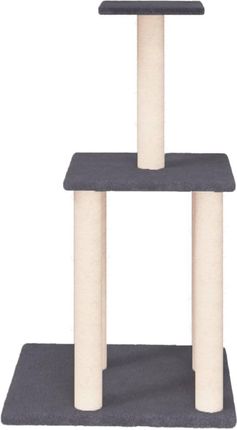 Dkd Home Decor Drapak Z Sizalowymi Słupkami Do Drapania Ciemnoszary 85,5Cm 1778796499 - zdjęcie 2
