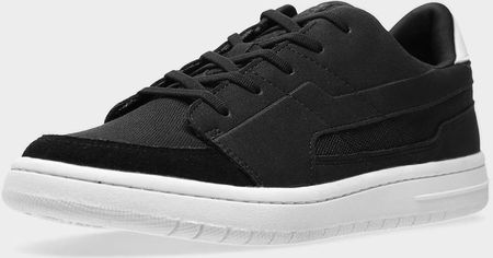 4F Chłopięce Sneakersy Buty do Szkoły Czarne z Biała Podeszwa Roz 36