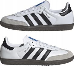 Zdjęcie Buty młodzieżowe sportowe adidas Samba Og J IE3675 skórzane białe 38 - Pieniężno