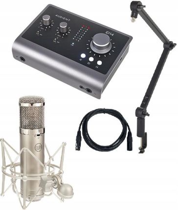 ZESTAW Audient iD14 MKII Mikrofon Pojemnościowy 138 dB Interfejs Audio 3.0
