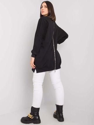 Czarna tunika plus size bawełniana Raella - zdjęcie 2