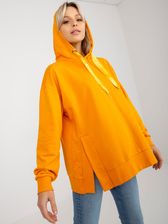 Ciemnota dresowa bluza z kapturem i troczkami