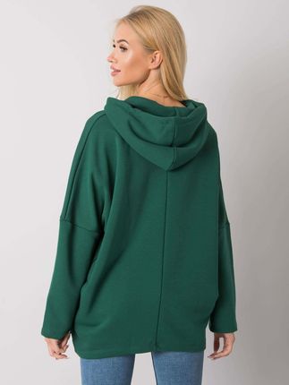 Ciemnozielona bluza z kapturem Laylla - zdjęcie 3