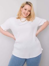 Biała bluzka plus size Stella - zdjęcie 1