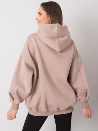 Ciemnobeżowa bluza z kiszeniami Lille RUE PARIS - zdjęcie 2