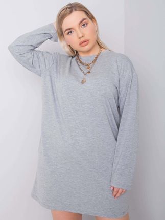 Szara sukienka plus size Giselle