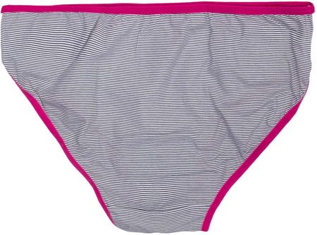 Biało-ciemnoróżowe majtki dziewczęce z nadrukiem