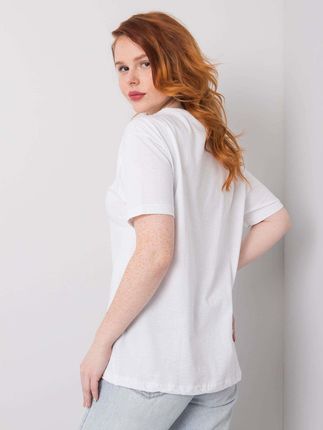 Biały t-shirt z aplikacjami Sierra - zdjęcie 2