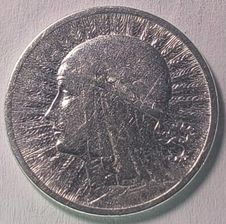 2 Zł Głowa Kobiety 1933 Srebro Ag 17/33