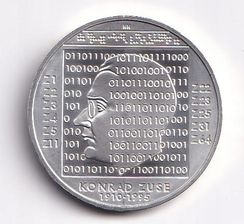 Nieakredytowany 10 Euro Niemcy 2010 Ag Srebro 0,925 45