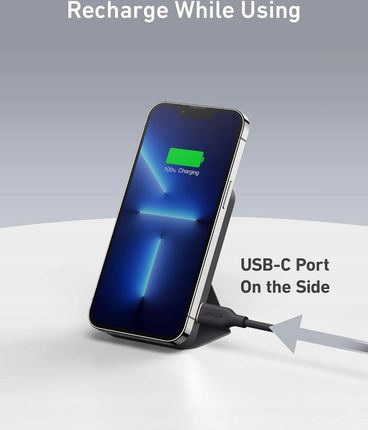 Anker 622 Powerbank MagGo magnetyczny 5000mAh składany USB-C do iPhone - zdjęcie 2