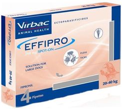 Virbac Effipro Spot On Pies L 20 40kg Pipeta 4x2,68Ml