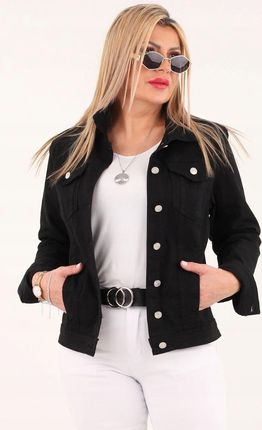 Katana Jeansowa Kurtka Jeansowa Duże Rozmiary Bawełniana Modna - zdjęcie 4