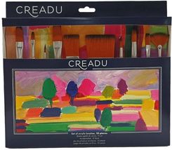 Zdjęcie Creadu Pędzle Brąz Nylon Akryl 10 - Krzywiń