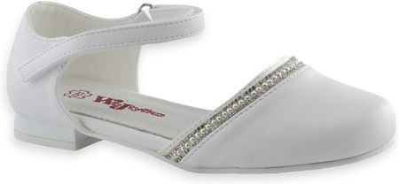 Buty komunijne dla dziewczynki Wojtyłko 24423 Białe