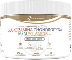 Progress Labs Glukozamina Wołowa Chondroityna Msm Witamina C 250g