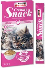 Super Benek Creamy Snack Płynna Przekąska Dla Kotów Z Indykiem I Biotyną 4X15G