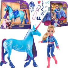Spin Master Unicorn Academy Zestaw Lalka Isabel Masquerade i Jednorożec River + akcesoria