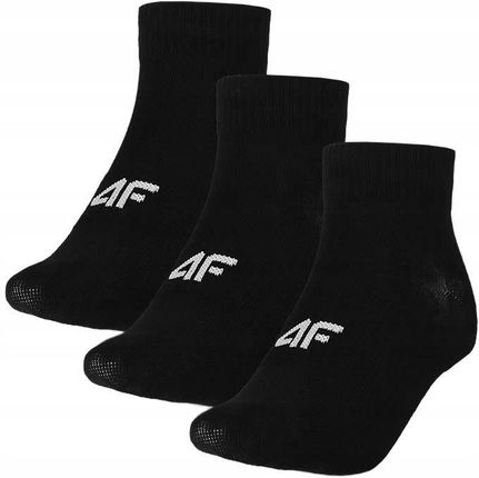 Damskie skarpetki za kostkę 4F 3-pak czarny F368 35-38