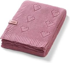 Zdjęcie Kocyk Dzianinowy Bambusowy Różowy - Słomniki