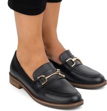 Zdjęcie Czółenka skórzane damskie 1510EX czarne - Terespol