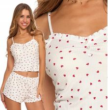 Zdjęcie Piżama Damska Dwuczęściowa W Serduszka Na Walentynki Moraj S - Dąbrowa Tarnowska