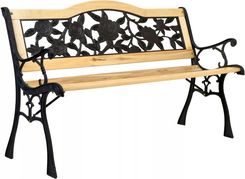 Zdjęcie Ogrodovia Metalowa Ławka Ogrodowa Ławeczka Parkowa Z Oparciem 121X61cm - Łaszczów