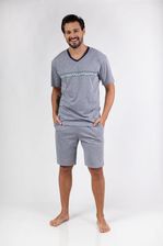 Zdjęcie Piżama męska Regina 476 ciemny  melange - Nowe Brzesko