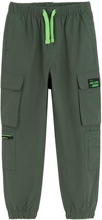 Cool Club, Spodnie materiałowe chłopięce, jogger, khaki