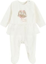 Zdjęcie Cool Club, Pajac dziewczęcy, welurowy, ecru, Bambi - Płock