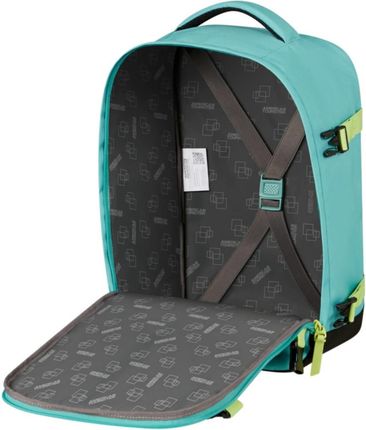 Plecak kabinowy American Tourister Take2Cabin S - dusty turquoise / lime - zdjęcie 3