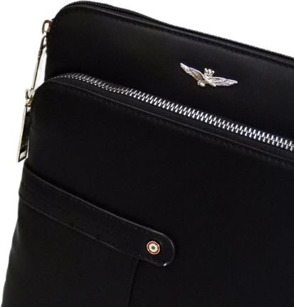 Torba na ramię męska listonoszka Aeronautica Militare Fly Czarna - AM-392 - zdjęcie 2