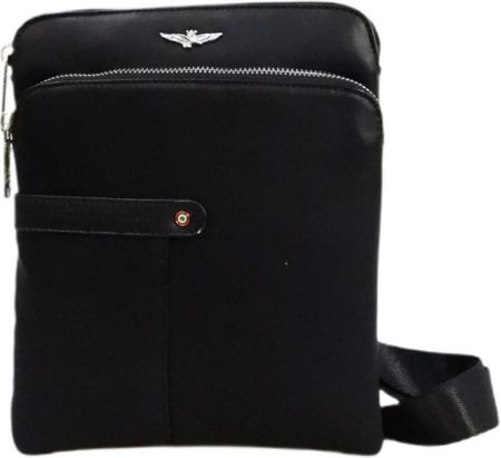 Torba na ramię męska listonoszka Aeronautica Militare Fly Czarna - AM-392 - zdjęcie 4
