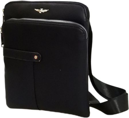 Torba na ramię męska listonoszka Aeronautica Militare Fly Czarna - AM-392