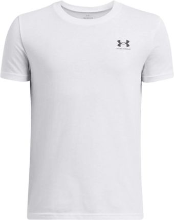 Chłopięcy t-shirt basic Under Armour UA B Sportstyle Lc SS - biały