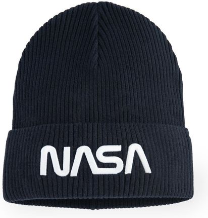 Cool Club, Czapka chłopięca, prążkowana, granatowa, NASA