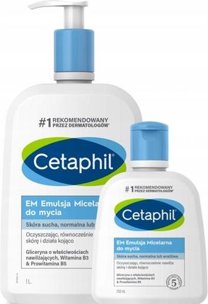 Cetaphil Em Do Mycia Emulsja Micelarna 250ml + 1l