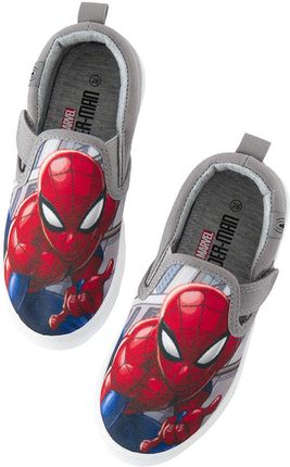 Cool Club, Trampki slip on chłopięce, szare, Spider-Man