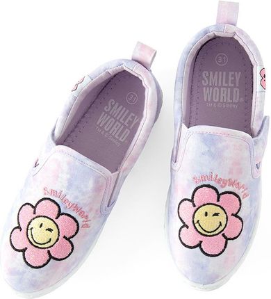 Cool Club, Trampki slip on dziewczęce, fioletowe, SmileyWorld