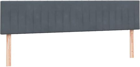 Łóżko typu Box Spring z materacem Ciemnoszary 180x220 cm - zdjęcie 2