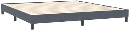 Łóżko typu Box Spring z materacem Ciemnoszary 180x220 cm - zdjęcie 3