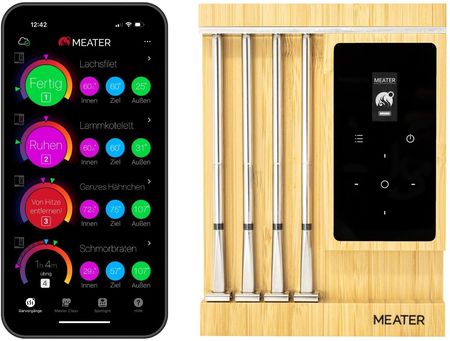 MEATER Pro XL inteligentny termometr do mięsa 4 sondy Wi-Fi Bluetooth 2024