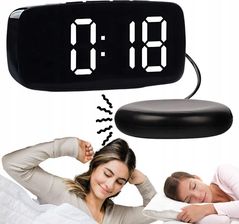 Zdjęcie BUDZIK ZEGAR ELEKTRONICZNY Z PADEM WIBRACYJNYM LED ALARM CYFROWY SIECIOWY - Milanówek