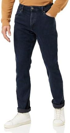 k r♪ Wrangler Herren Red Kabel Regular Jeans, Blue Black, 33W