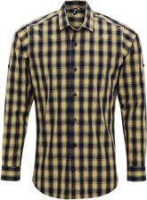 Zdjęcie Męska Bawełniana Koszula Z Długim Rękawem W Kratę Mulligan - Bisztynek
